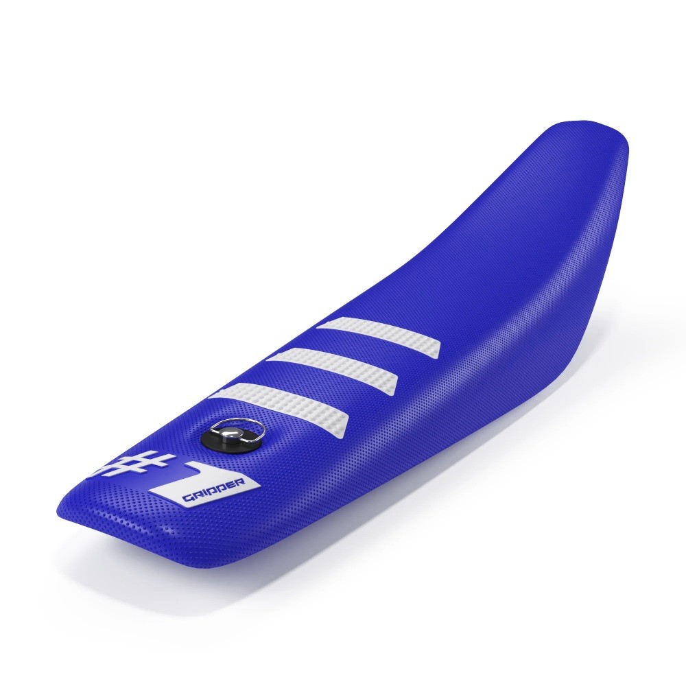 Universal seat cover Onegripper - Mini Light Rib blue and white