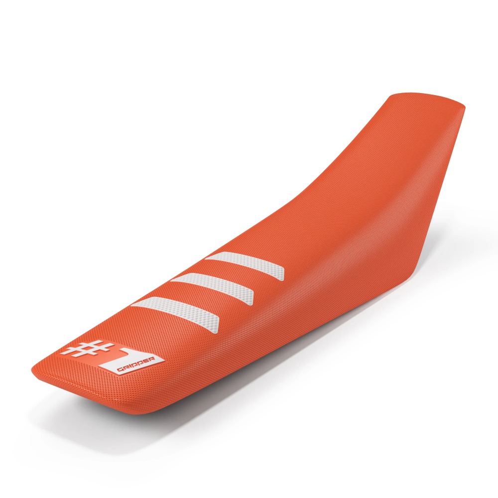 Universal seat cover Onegripper - Light Rib orange and white