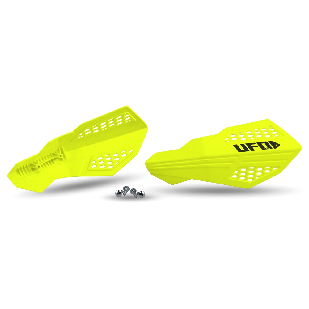 Pair of handguards UFO HORUS for lever mounts neon yellow PM01675-DFLU
