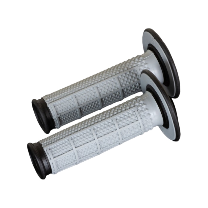 Pair of Grips off-road Renthal Dual Half Waffle Tapered - black grey