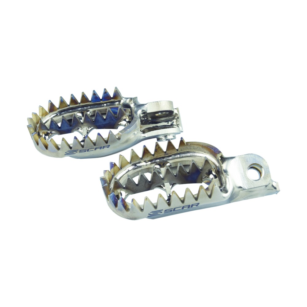 Footpegs titanium Scar Beta RR 480 (15-19) Gripper S5516