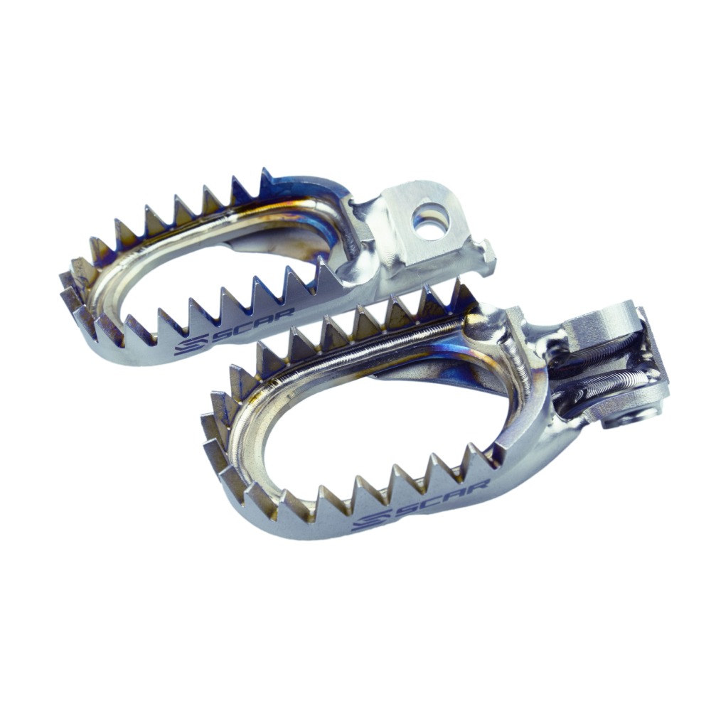 Footpegs titanium Scar Beta RR 200 (19) Anti-Mud S5516AM