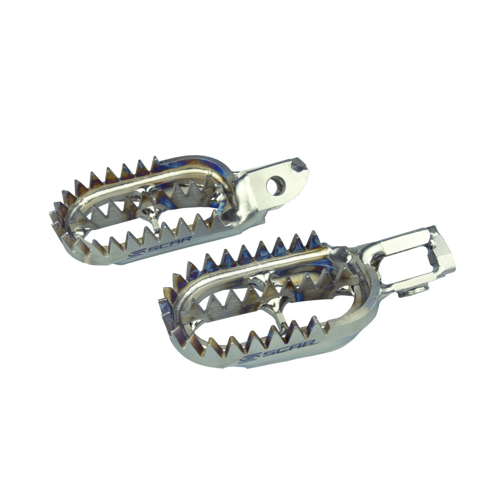 Footpegs titanium Scar KTM 250 EXC (24-26) Gripper S5518