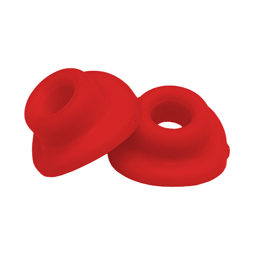 Pair of inner tube valve rubbers red VRSL.R