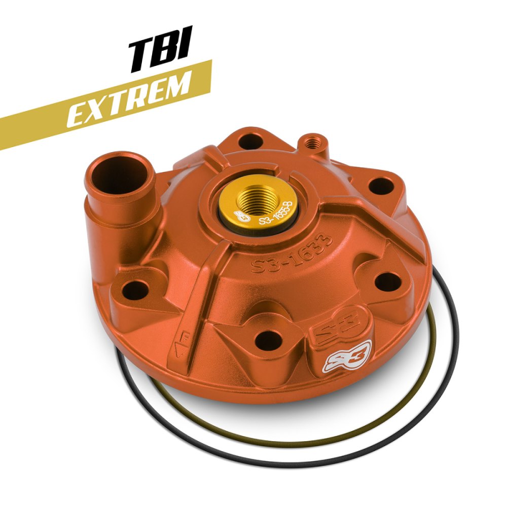 Cylinder head S3 KTM 250 EXC (24-26) - Extreme orange XTR-3361-250-O